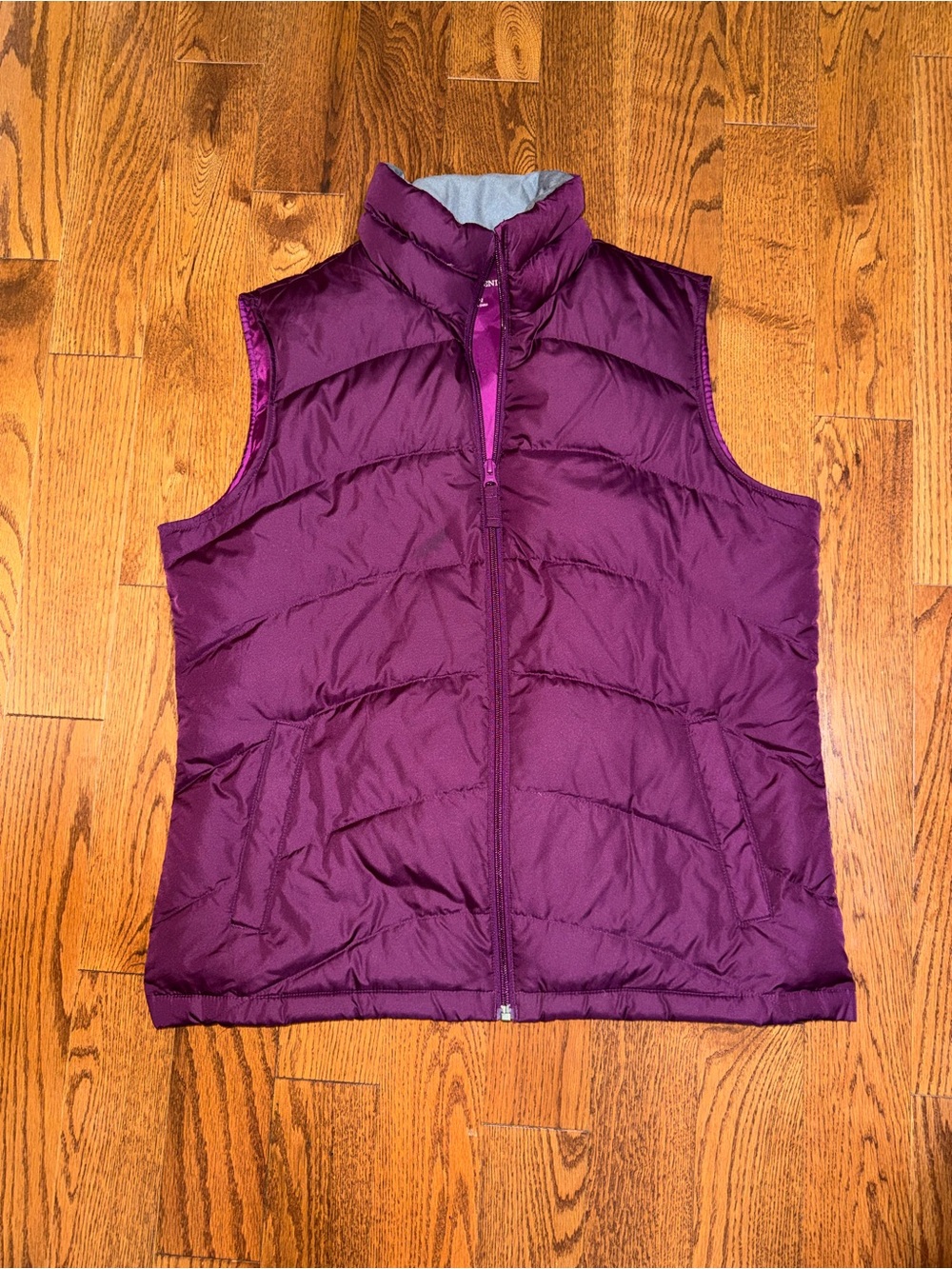 Lands' End Women's Quilted Vest - Plum